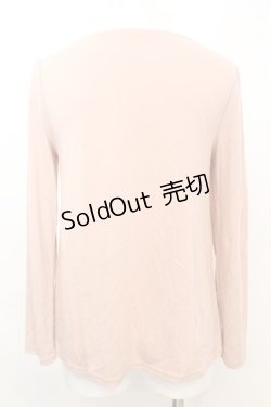 画像3: axes femme / ローズモチーフレース切り替えカットソー  ピンク O-25-09-25-1011-AX-TO-IG-OS