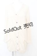 axes femme / ファー使いポケット付CD M 生成り O-25-09-25-1013-AX-TO-IG-OS