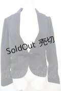 axes femme / コーデュロイ風ジャケット  ネイビー O-25-09-25-1002-AX-JA-IG-OS