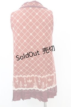 画像3: axes femme / 裾プリーツアウタータンク M 朱色 O-25-09-25-1017-AX-TO-IG-OS