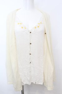 axes femme / レイヤード風トップス  オフ O-25-09-25-1021-AX-TO-IG-ZT002