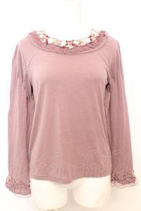 axes femme / バラレースガーデンインナー M ピンク O-25-09-25-1023-AX-TO-IG-OS