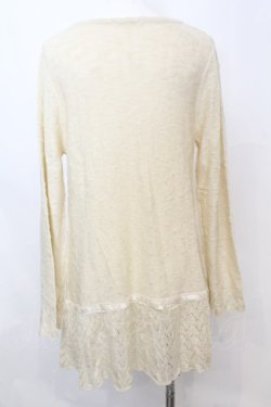 画像3: axes femme / レース配色透かし編みロングカーディガン M アイボリー O-25-09-25-1025-AX-TO-IG-OS