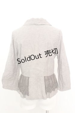 画像3: axes femme / 裾レースライトジャケット M ブラウン O-25-09-25-1003-AX-JA-IG-OS