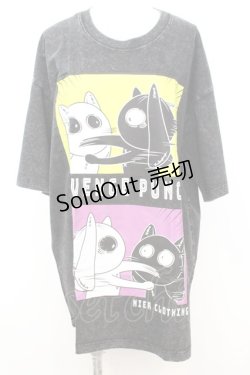 画像1: NieR Clothing / VINTAGE UNISEX BIG TEE【punch】 Tシャツ F ブラック O-25-09-25-1031-PU-TS-YM-ZT307