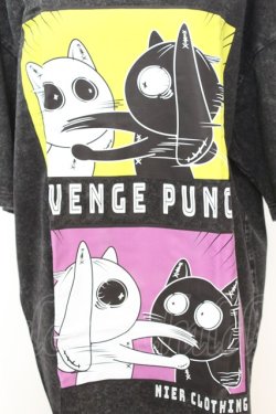 画像2: NieR Clothing / VINTAGE UNISEX BIG TEE【punch】 Tシャツ F ブラック O-25-09-25-1031-PU-TS-YM-OS