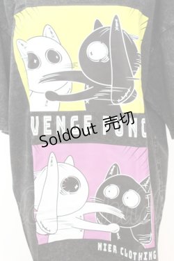 画像2: NieR Clothing / VINTAGE UNISEX BIG TEE【punch】 Tシャツ F ブラック O-25-09-25-1031-PU-TS-YM-ZT307