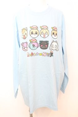画像1: NieR Clothing / ちいたんコラボ プルオーバーカットソー XL サックス O-25-09-25-1032-PU-TO-YM-OS