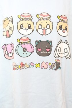 画像2: NieR Clothing / ちいたんコラボ プルオーバーカットソー XL サックス O-25-09-25-1032-PU-TO-YM-OS