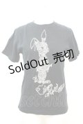 ALGONQUINS / マミーラビットプリントTシャツ 1 ブラック O-25-09-25-1033-AL-TS-YM-OS