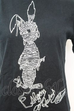 画像2: ALGONQUINS / マミーラビットプリントTシャツ 1 ブラック O-25-09-25-1033-AL-TS-YM-OS