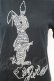 画像2: ALGONQUINS / マミーラビットプリントTシャツ 1 ブラック O-25-09-25-1033-AL-TS-YM-OS (2)