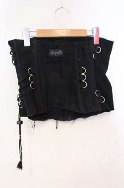 画像3: STIGMATA / Dカンレースアップダメージコルセットスカート  ブラック O-25-09-25-013-GO-SK-IG-OS