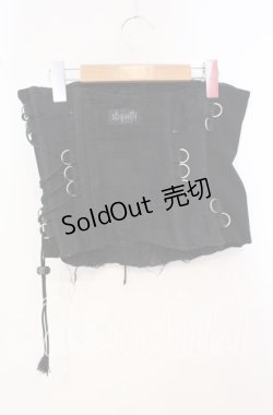 画像3: STIGMATA / Dカンレースアップダメージコルセットスカート  ブラック O-25-09-25-013-GO-SK-IG-OS