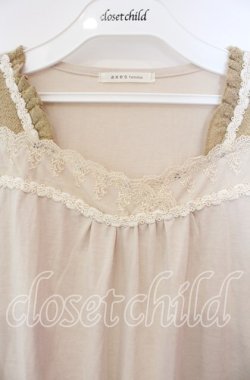 画像2: axes femme / ニットアームインナーカットソー M ベージュ O-25-09-25-017-AX-TO-OW-OS