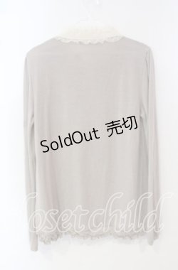 画像3: axes femme / 刺繍使いブラウス風プルオーバー M グレージュ O-25-09-25-018-AX-TO-OW-OS