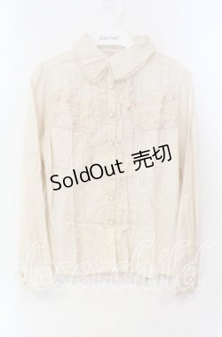 画像1: axes femme / はしごレース使い2WAYブラウス M キナリ O-25-09-25-019-AX-BL-OW-OS