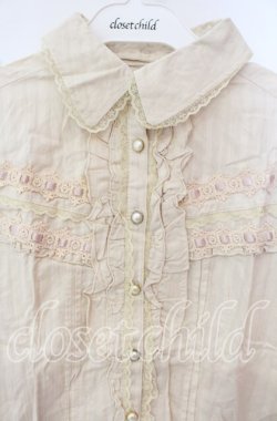 画像2: axes femme / はしごレース使い2WAYブラウス M キナリ O-25-09-25-019-AX-BL-OW-OS