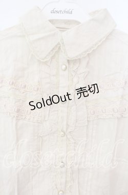 画像2: axes femme / はしごレース使い2WAYブラウス M キナリ O-25-09-25-019-AX-BL-OW-OS