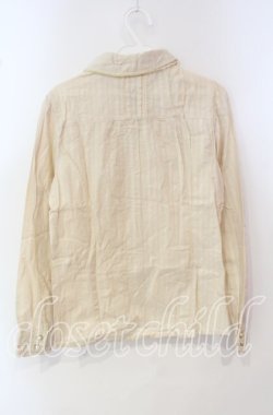 画像3: axes femme / はしごレース使い2WAYブラウス M キナリ O-25-09-25-019-AX-BL-OW-OS