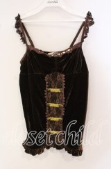 axes femme / ナポレオンベロアアウタータンク M ブラウン O-25-09-25-023-AX-TO-OW-OS