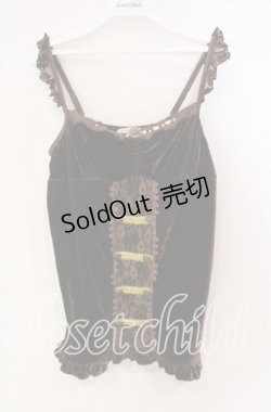 画像1: axes femme / ナポレオンベロアアウタータンク M ブラウン O-25-09-25-023-AX-TO-OW-OS