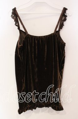 画像3: axes femme / ナポレオンベロアアウタータンク M ブラウン O-25-09-25-023-AX-TO-OW-OS