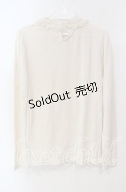 画像3: axes femme / レース切り替えブラウス風プルオーバー M キナリ O-25-09-25-024-AX-TO-OW-OS