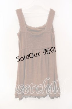 画像3: axes femme / シャンデリアフロッキーノースリチュニ M ブラウン O-25-09-25-026-AX-TO-OW-OS