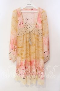Cherir la femme / 総柄チュニック  ピンク系 O-25-09-25-029-LO-TO-OW-ZT356