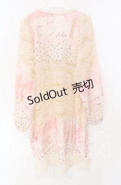 画像3: 【SALE】Cherir la femme / 総柄チュニック  ピンク系 O-25-09-25-029-LO-TO-OW-ZT356