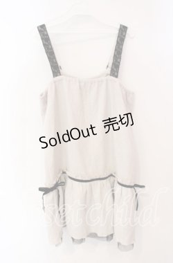 画像3: axes femme / 薔薇レース使いジャンパースカート M キナリ O-25-09-25-031-AX-OP-OW-OS