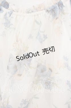 画像2: 【SALE】Fi.n.t / 花柄シャーリングブラウス  アイボリー O-25-09-25-032-CA-TO-OW-ZT119