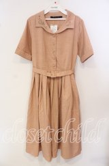 an another angelus / 花刺繍変形開衿ワンピース F ピンク（オレンジに近い） O-25-09-25-033-CA-OP-OW-ZT268