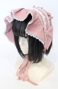 axes femme kawaii / メアリーハーフボンネット  ピンク O-25-09-26-002-AX-AC-OW-ZT433