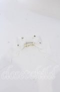 LOTUS ribbon / パールチェーンリボンバレッタ  シロ O-25-09-26-048-EL-AC-OW-OS