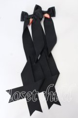 LOTUS ribbon / ツインテールリボンバレッタ  いちご×クロリボン O-25-09-26-051-EL-AC-OW-ZT488-F006