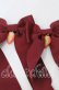 画像2: LOTUS ribbon / ツインテールリボンバレッタ  いちご×ワインリボン O-25-09-26-052-EL-AC-OW-OS (2)