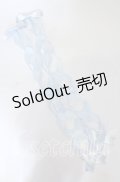LOTUS ribbon / ツインテールリボンバレッタ  サクラレース×サックスリボン O-25-09-26-058-EL-AC-OW-OS