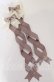 画像1: LOTUS ribbon / ツインテールリボンバレッタ  チョコ×グレージュリボン×アイボリーリボン O-25-09-26-060-EL-AC-OW-OS (1)