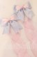 画像2: LOTUS ribbon / ツインテールリボンバレッタ  サックスリボン×ピンクリボン O-25-09-26-063-EL-AC-OW-OS (2)