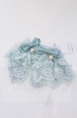 画像1: axes femme kawaii / クマ刺繍お袖留め  ミント O-25-09-26-068-AX-ZA-OW-OS