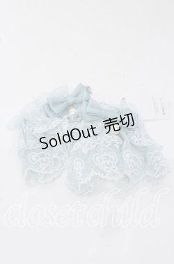 画像1: axes femme kawaii / クマ刺繍お袖留め  ミント O-25-09-26-068-AX-ZA-OW-OS