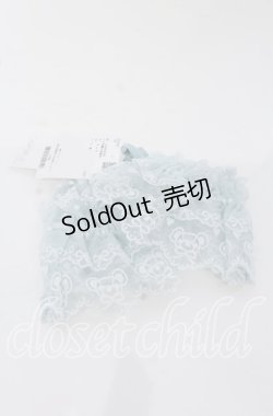 画像2: axes femme kawaii / クマ刺繍お袖留め  ミント O-25-09-26-068-AX-ZA-OW-OS