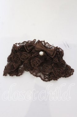 画像1: axes femme kawaii / クマ刺繍お袖留め  ブラウン O-25-09-26-069-AX-ZA-OW-OS