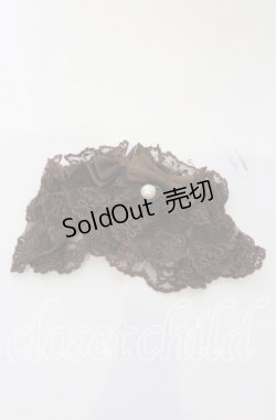 画像1: axes femme kawaii / クマ刺繍お袖留め  ブラウン O-25-09-26-069-AX-ZA-OW-OS