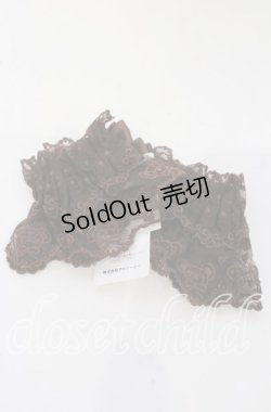 画像2: axes femme kawaii / クマ刺繍お袖留め  ブラウン O-25-09-26-069-AX-ZA-OW-OS