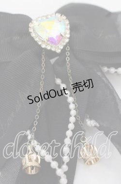 画像2: LIZ LISA / ビジューリボンヘアクリップ  クロ O-25-09-26-072-LO-AC-OW-ZT488-F006