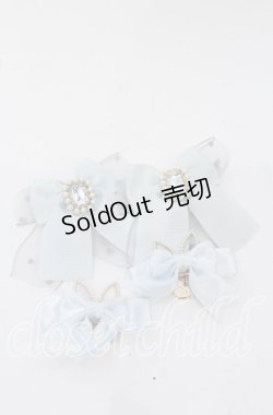 画像1: LIZ LISA / リボンクリップ4つセット  サックス O-25-09-26-074-LO-AC-OW-OS