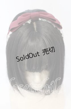 画像1: Innocent World / ミニバラレースカチューシャ  ワイン O-25-09-26-016-IW-AC-OW-OS